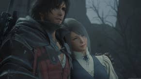 Clive and Jill hug in Final Fantasy 16